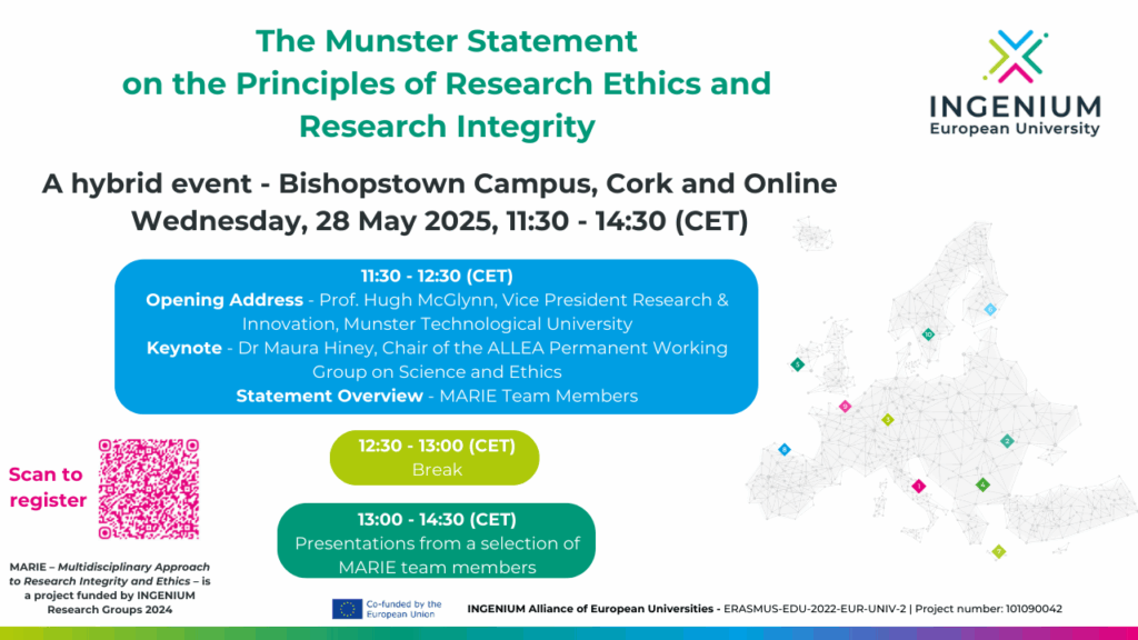 INGENIUM -The Munster Statement of the Principles of Research Ethics and Research Integrity